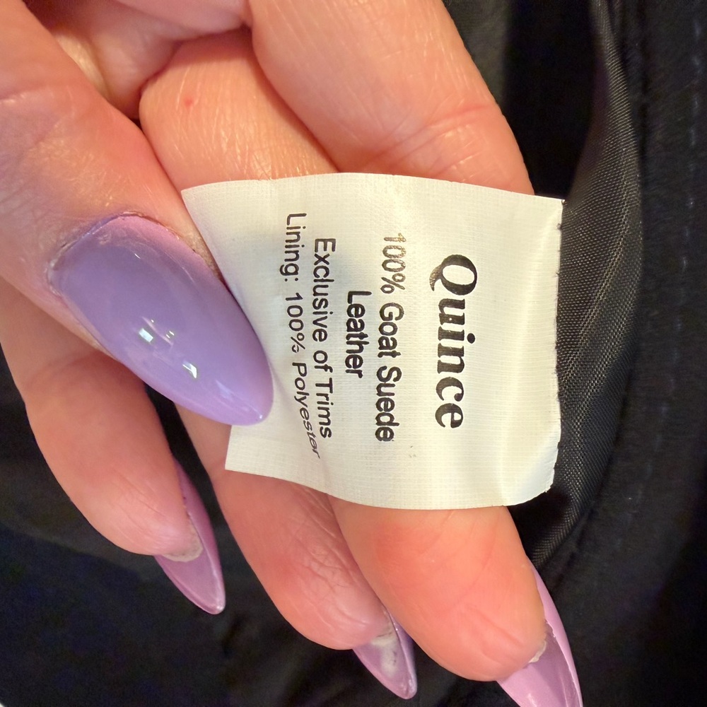 Quince Suede Zip Moto Jacket - Picture 5 of 5